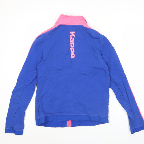Kappa Women’s Blue Track Jacket Size 12 Full Zip Sportswear