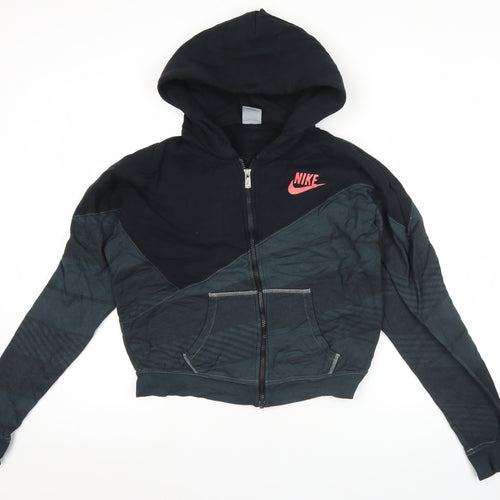 Nike Women’s Black Full Zip Hoodie Sweatshirt S Logo Sportswear