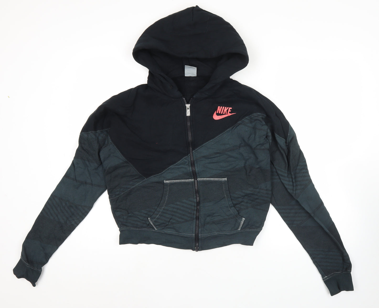 Nike Women’s Black Full Zip Hoodie Sweatshirt S Logo Sportswear