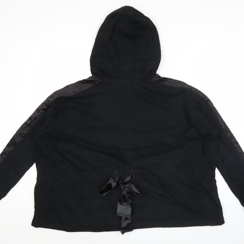 Puma Womens Black Size 12 Full Zip Hoodie Sports Loungewear
