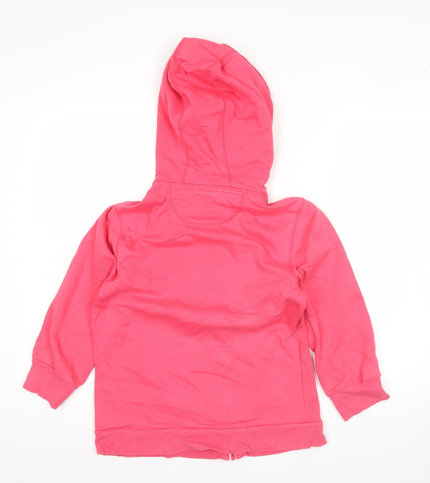 Adidas Womens Pink Full Zip Hoodie UK 12 Regular Fit Sportswear