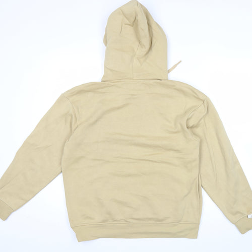 Adidas Womens Beige Hoodie Size 10 UK Pullover Logo Casual Sweatshirt