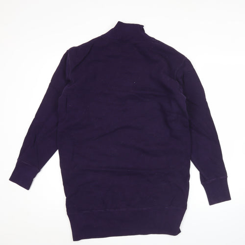 Champion Women’s Purple Medium 1/4 Zip Logo Sweatshirt