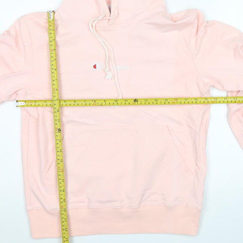 Champion Women’s Pink Pullover Hoodie Size L Logo Sportswear