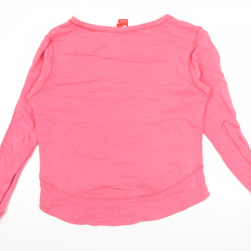 Nike Women's Pink Long Sleeve Lightweight Sweatshirt Size 12