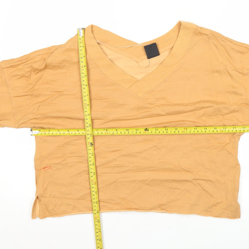 Nike Women’s Brown V-Neck Pullover Sweatshirt M Relaxed Fit