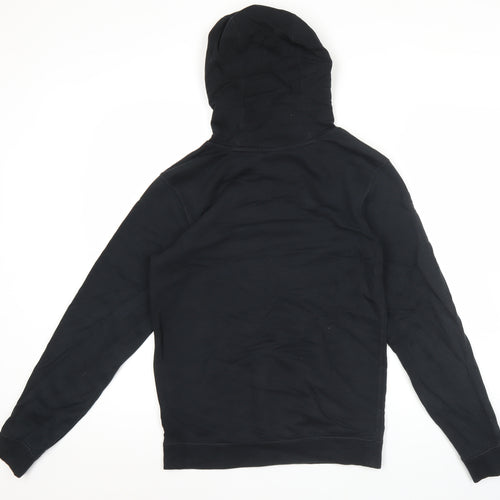 Nike Womens Black XS Pullover Hoodie China Logo Cotton Blend