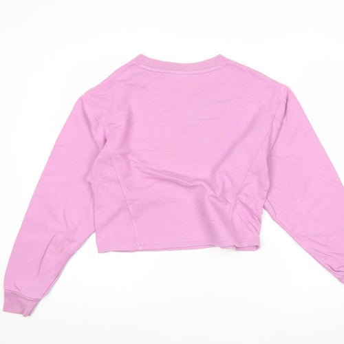 GAP Womens Pink 2XS Pullover Sweatshirt Crew Neck Long Sleeve
