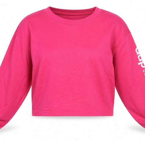 GAP Women’s Pink Logo Cropped Sweatshirt Medium Long Sleeve Cotton