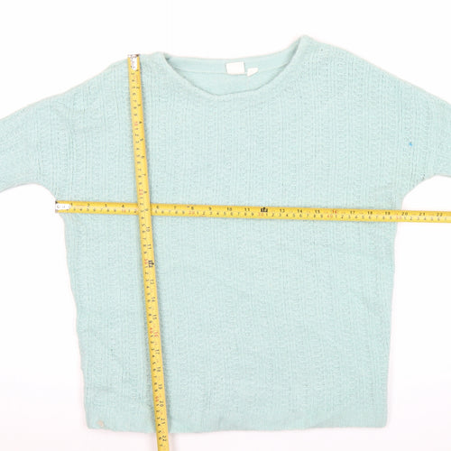 GAP Womens Green Cable-Knit Crew Neck Pullover Jumper XS