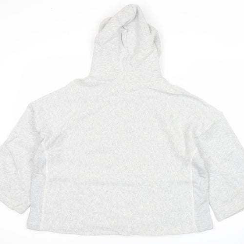 Champion Women’s Grey Pullover Hoodie Large Relaxed Fit Logo