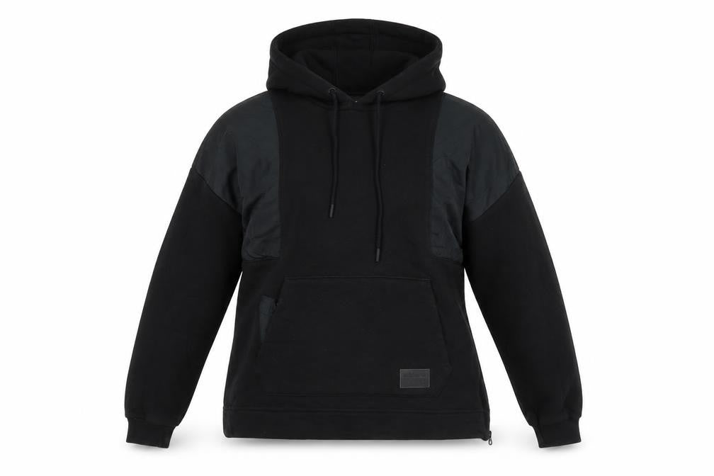 Front view of Adidas Women’s Black Hoodie, size UK 6, Pullover Hooded Sweatshirt
