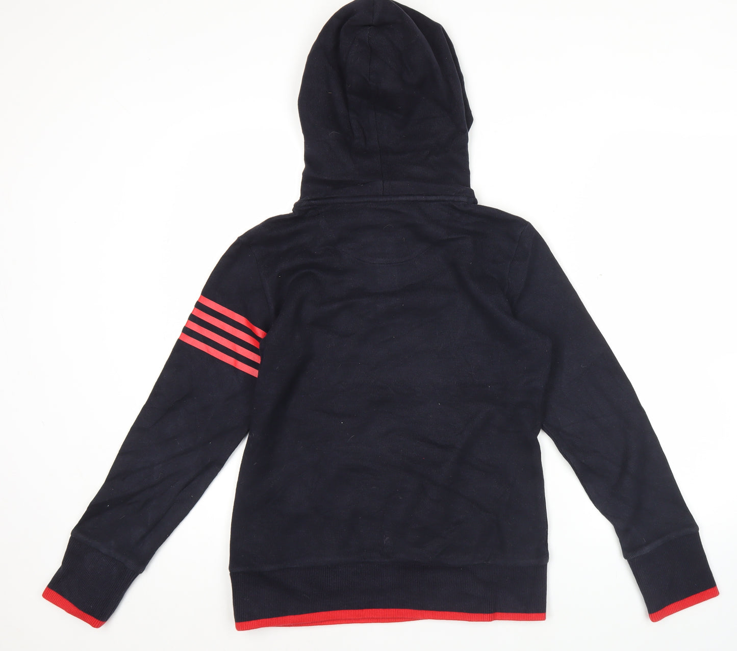 Fila Womens Black Henley Hoodie Size 12 Hooded Sweatshirt