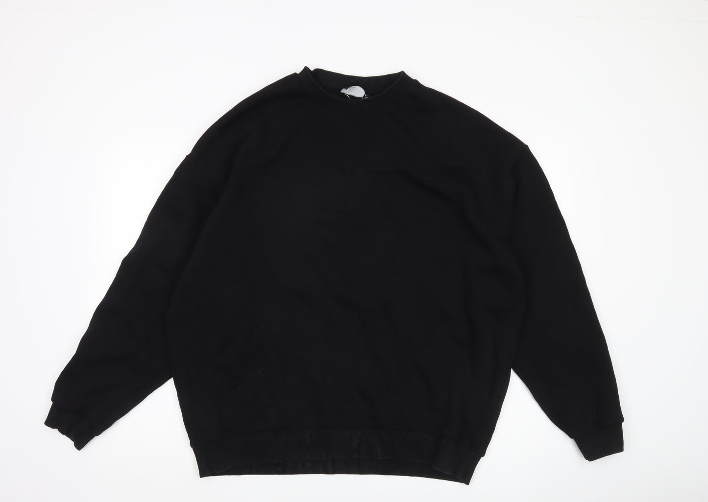 ASOS Men’s Black Pullover Sweatshirt Size L Crew Neck Long Sleeve