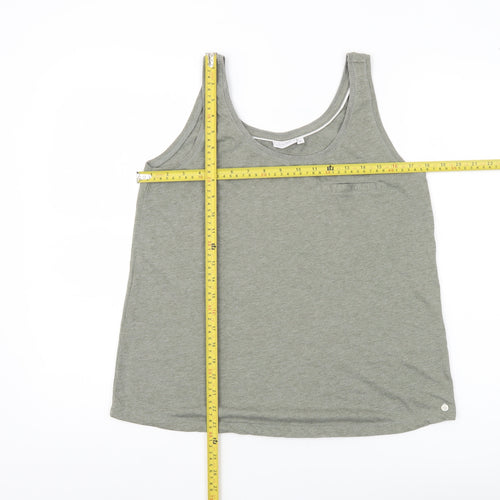 Fransa Womens Green Tank Top Size M Sleeveless Casual Basic