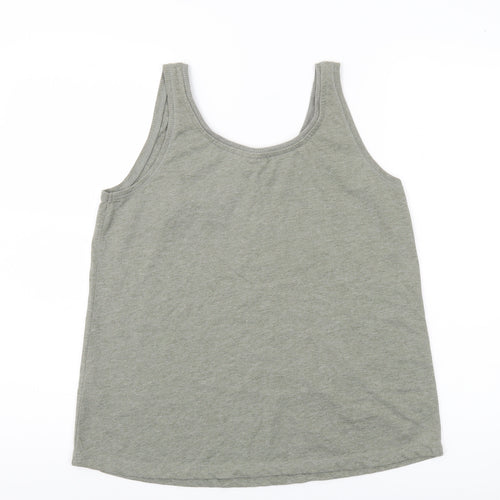 Fransa Womens Green Tank Top Size M Sleeveless Casual Basic