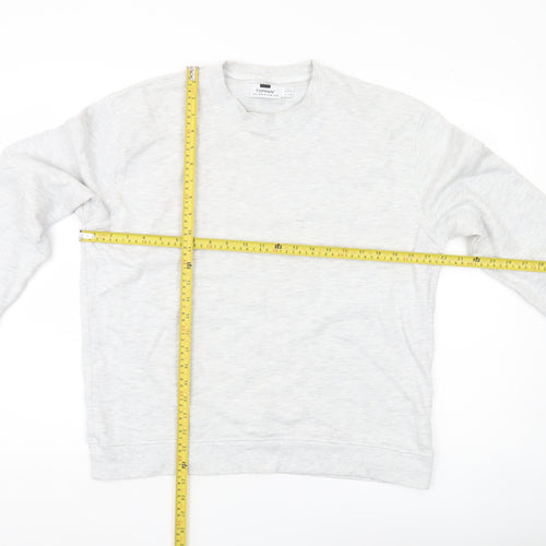 Topman Mens Grey M Pullover Sweatshirt Crew Neck Long Sleeve