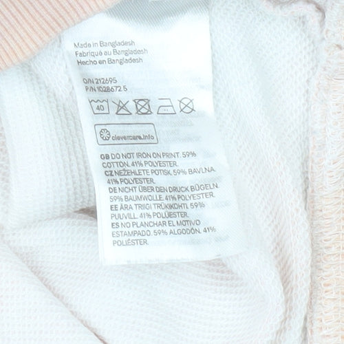 H&M Girls Multicoloured Tie Dye Pullover Hoodie 11-12 Years Cotton Blend