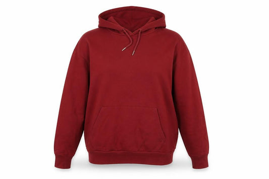 Front view of ASOS Women’s Red Pullover Hoodie UK 6 Cotton Blend Casual