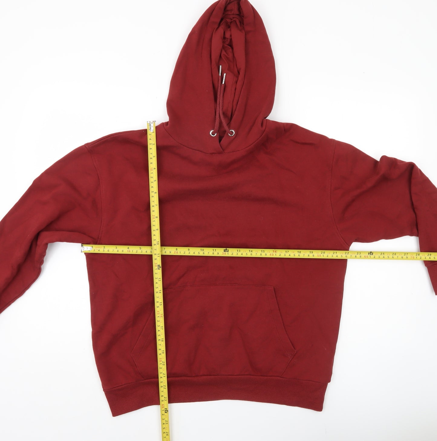 ASOS Women’s Red Pullover Hoodie UK 6 Cotton Blend Casual