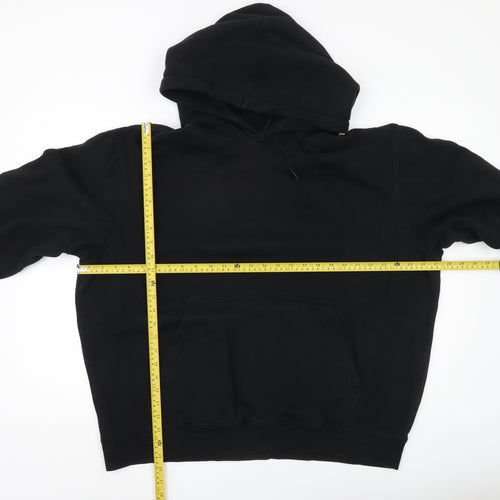 Weekday Men's Black XL Pullover Hoodie Cotton Blend