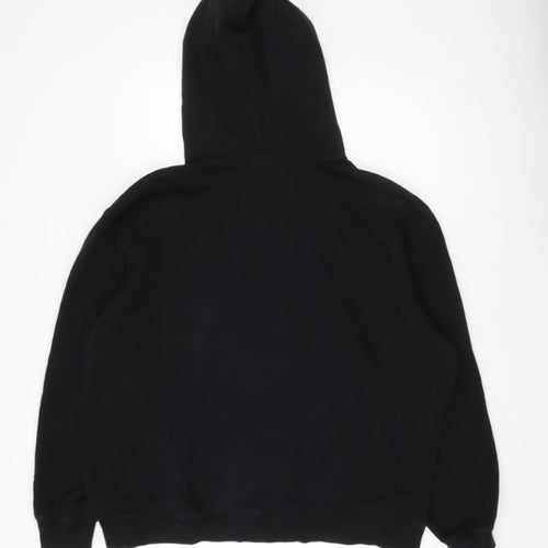 Weekday Men's Black XL Pullover Hoodie Cotton Blend