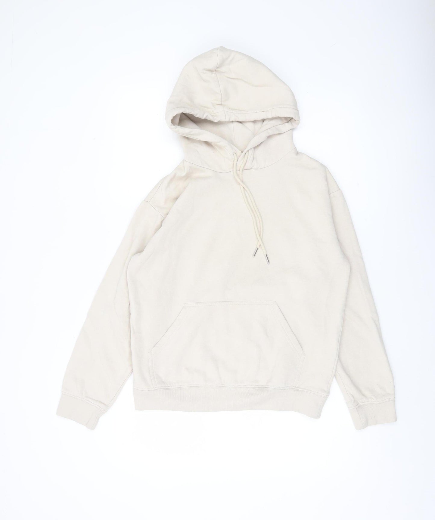 Basics Women’s Beige XS Pullover Hoodie Cotton Blend