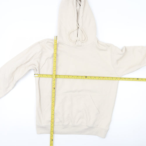 Basics Women’s Beige XS Pullover Hoodie Cotton Blend
