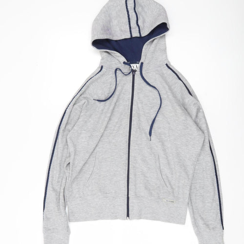 New York Laundry Womens Grey Full Zip Hoodie Size L