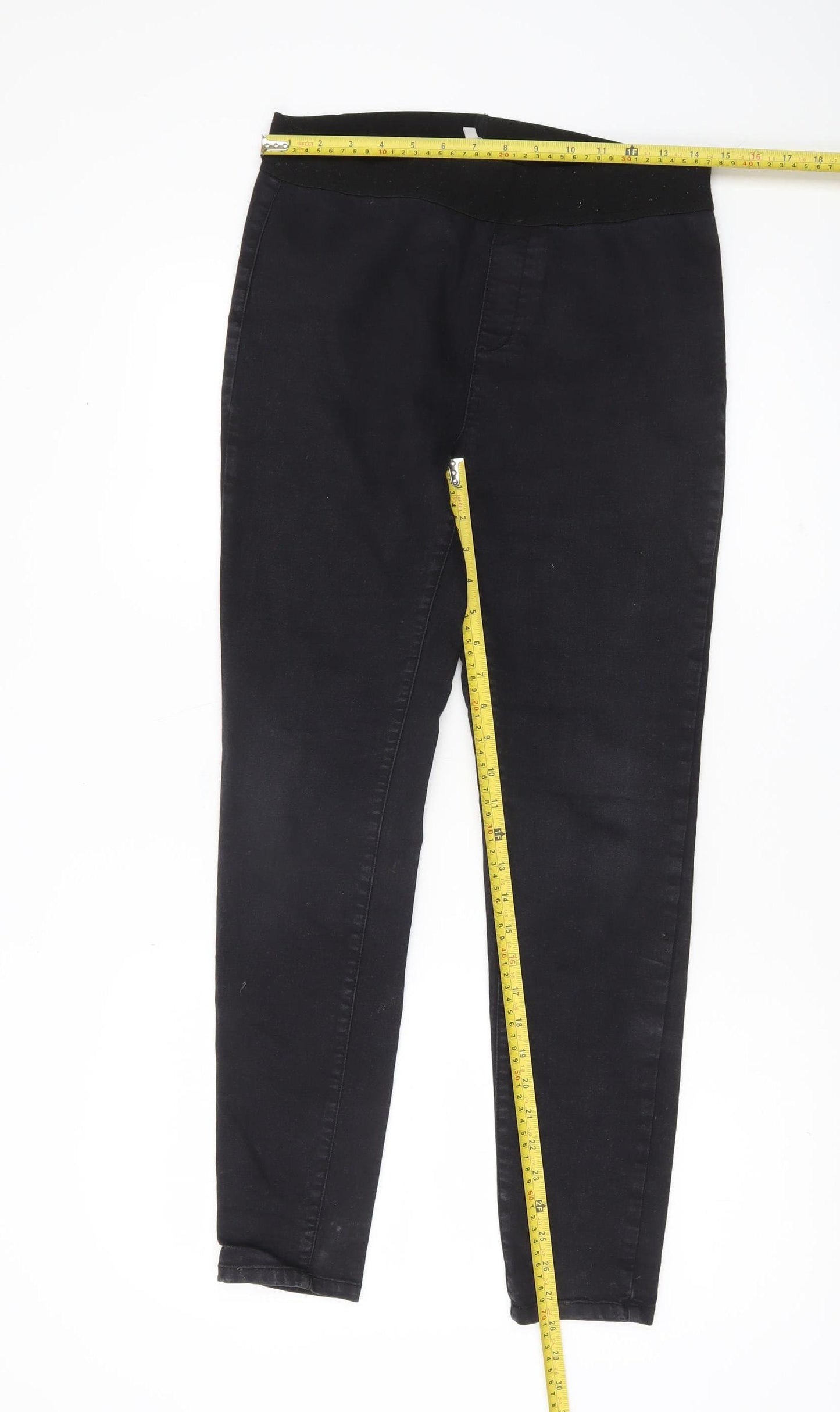Pebble Bay Womens Black Skinny Jeans Size 12 Slim Fit Stretch