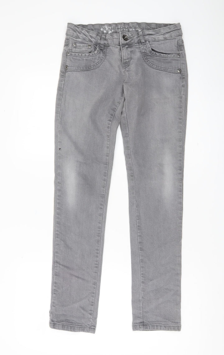 Farmer Women’s Grey Skinny Jeans Size 8 Slim Fit Stretch Denim