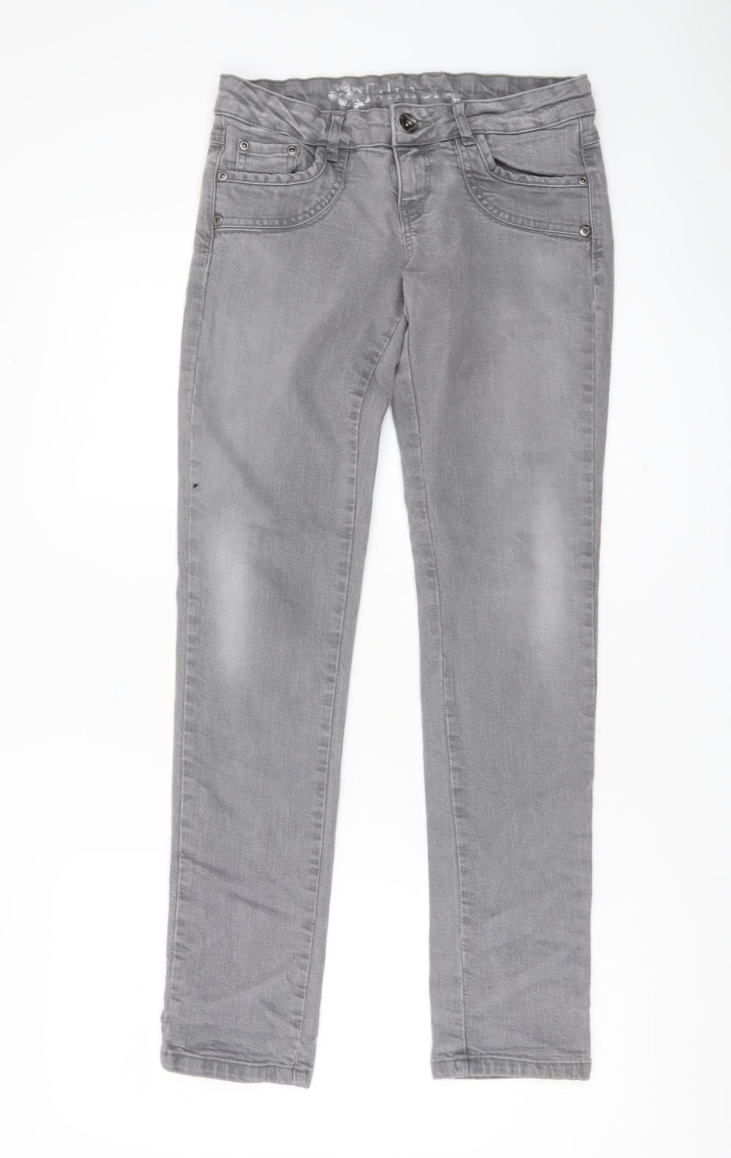 Farmer Women’s Grey Skinny Jeans Size 8 Slim Fit Stretch Denim