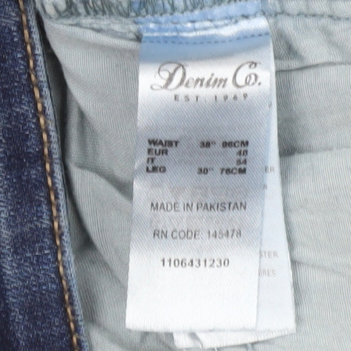 Denim Co Men’s Blue 30W 30L Straight Leg Jeans Cotton Stretch