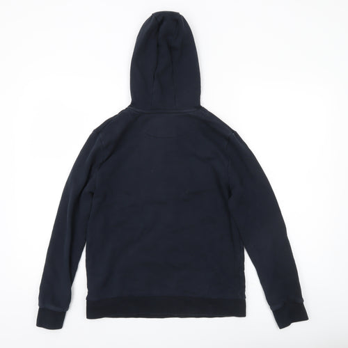 Marks and Spencer Boys Black Pullover Hoodie Age 12-13 Years Cotton Blend