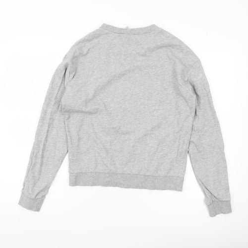 H&M Divided Women’s Grey Sweatshirt Small Heart Print