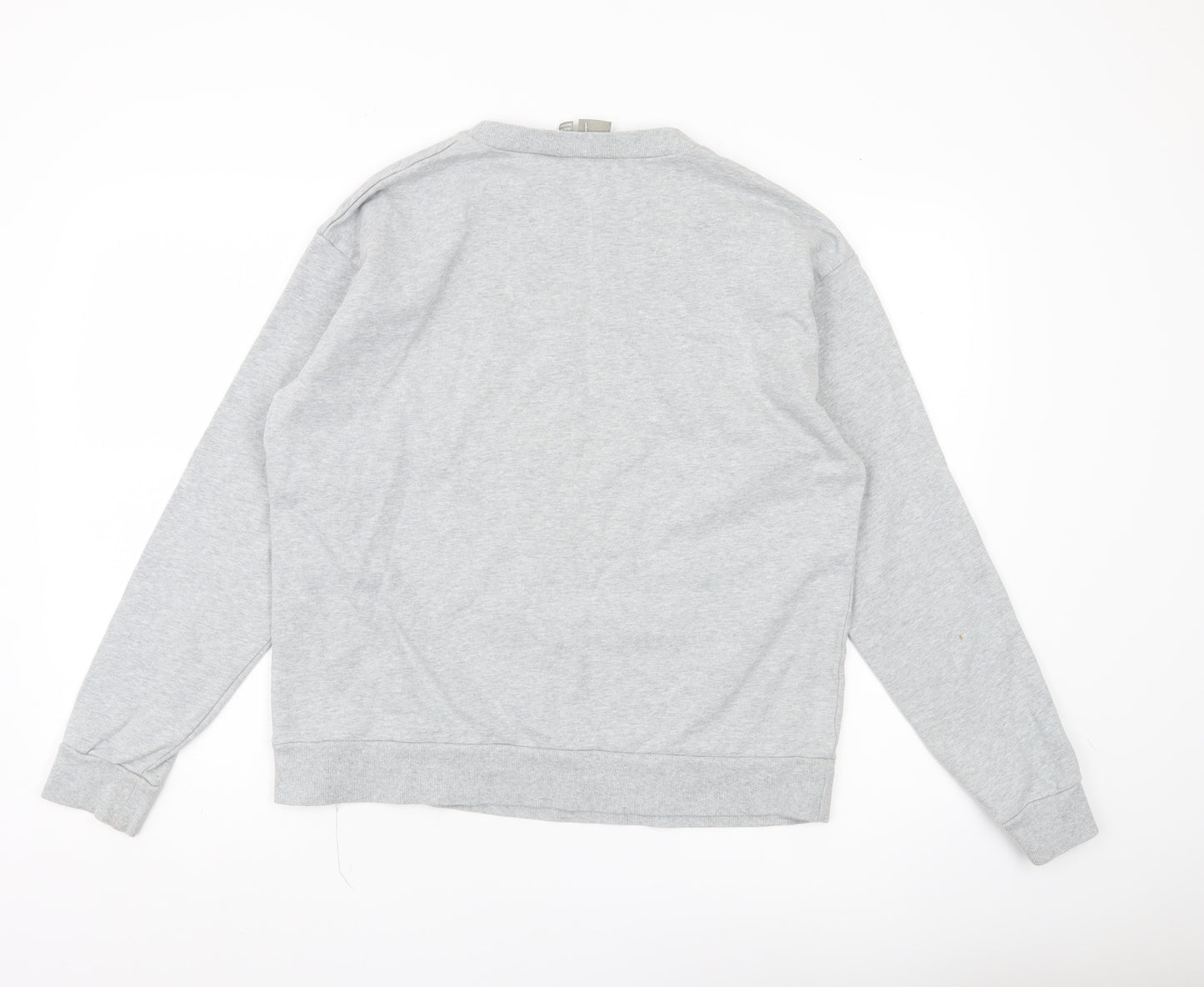 ASOS Women’s Grey Cotton Pullover Sweatshirt Size 14 Regular Fit