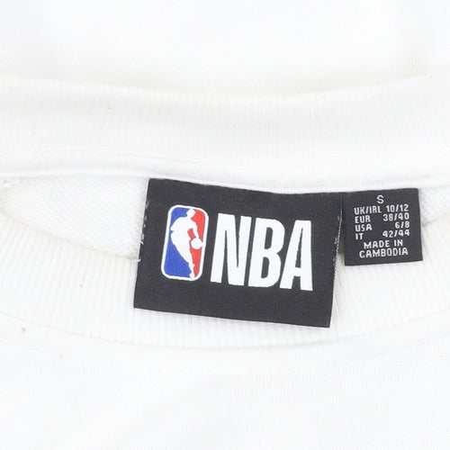 NBA Los Angeles Lakers Women's White Sweatshirt Size S Crew Neck