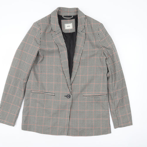Pimkie Womens Multicoloured Checked Blazer Size M Regular Fit