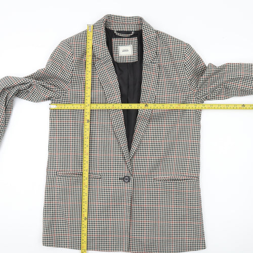 Pimkie Womens Multicoloured Checked Blazer Size M Regular Fit