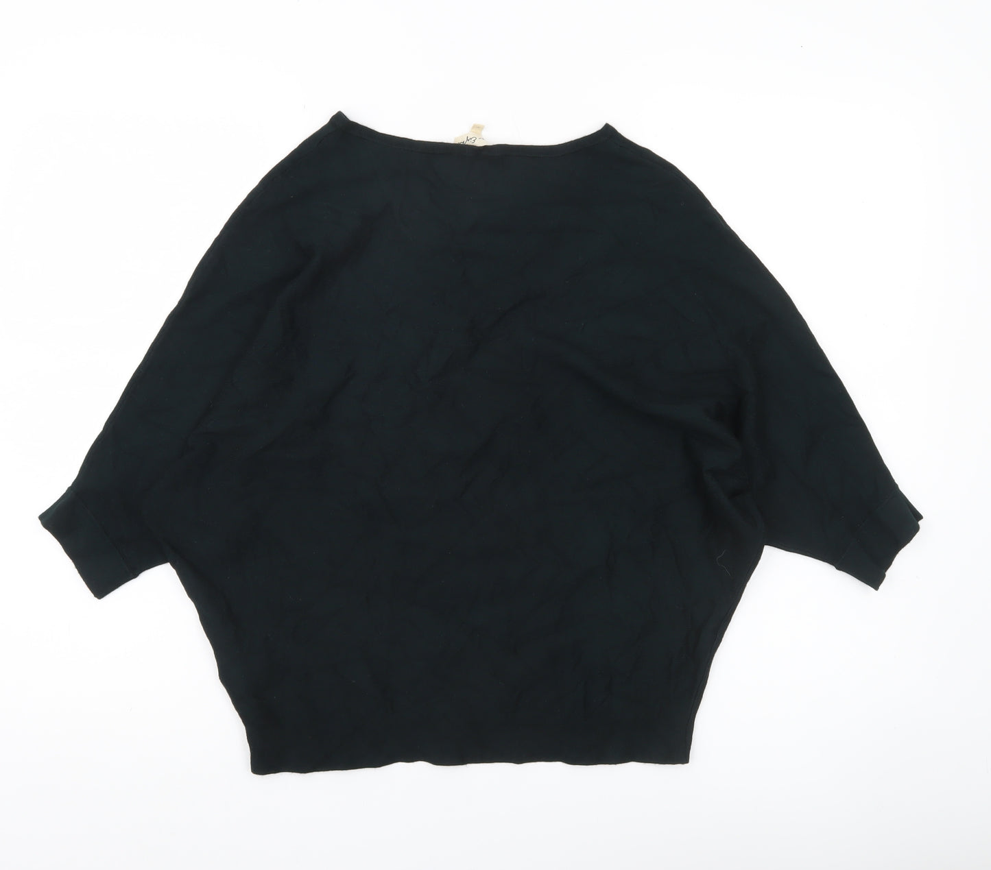 Phase Eight Women’s Black V-Neck Dolman Sleeve Pullover Jumper Size S
