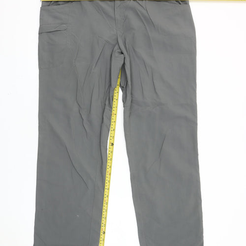 Mountain Hard Wear Womens Grey Cargo Trousers Size 14 Regular Nylon