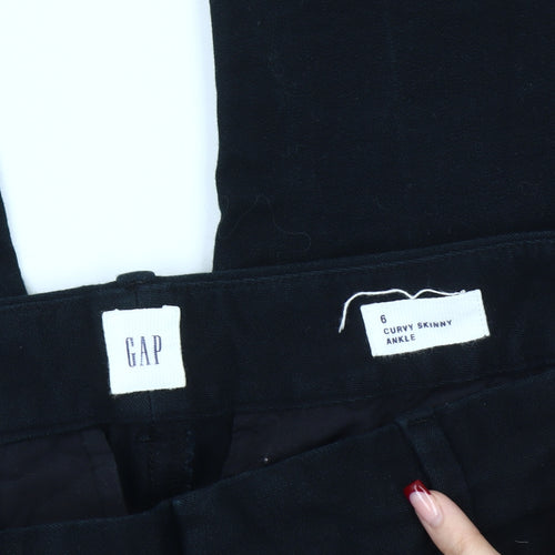 GAP Womens Black Size 6 Skinny Ankle Workwear Trousers