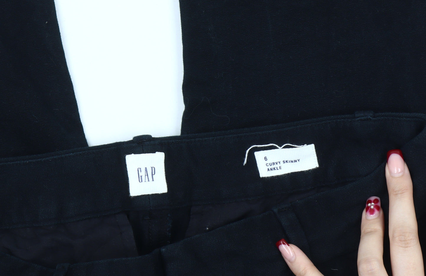 GAP Womens Black Size 6 Skinny Ankle Workwear Trousers