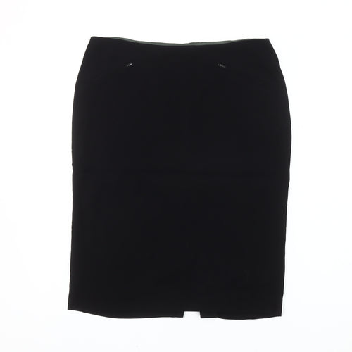 Jigsaw Women’s Black Size 12 Pencil Knee Length Skirt Workwear