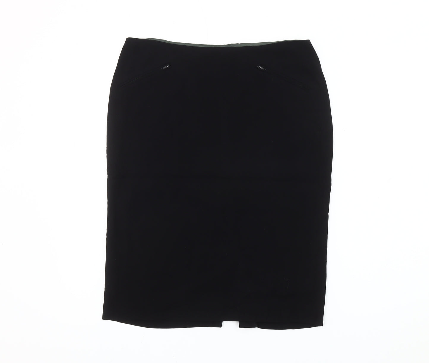 Jigsaw Women’s Black Size 12 Pencil Knee Length Skirt Workwear