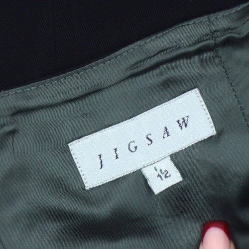 Jigsaw Women’s Black Size 12 Pencil Knee Length Skirt Workwear