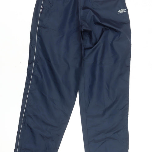 Umbro Boys Blue 11-12 Years Track Pants Polyester Activewear Trousers
