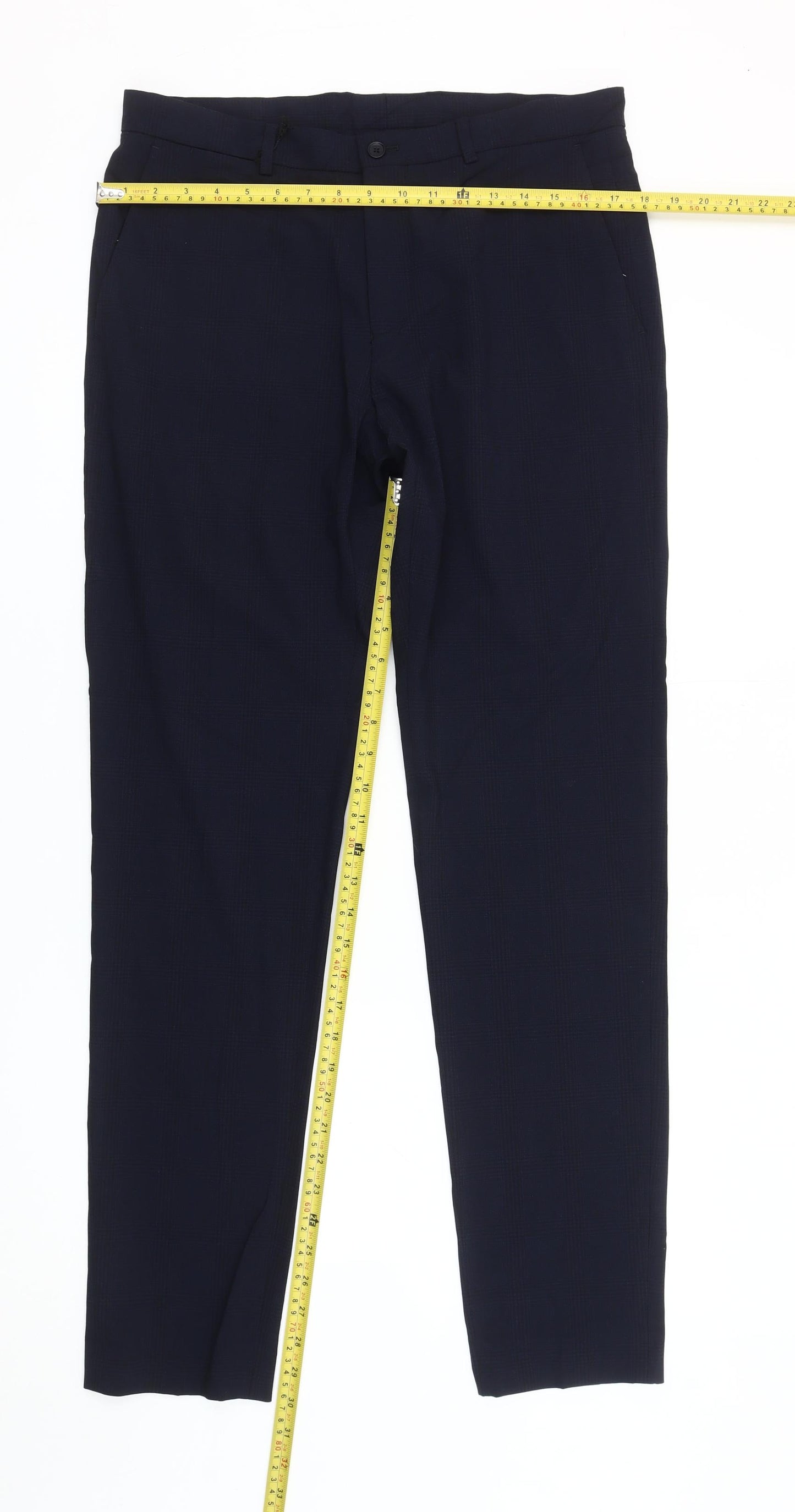 Zara Men’s Blue Slim Fit Dress Pants Trousers Size 31 Waist