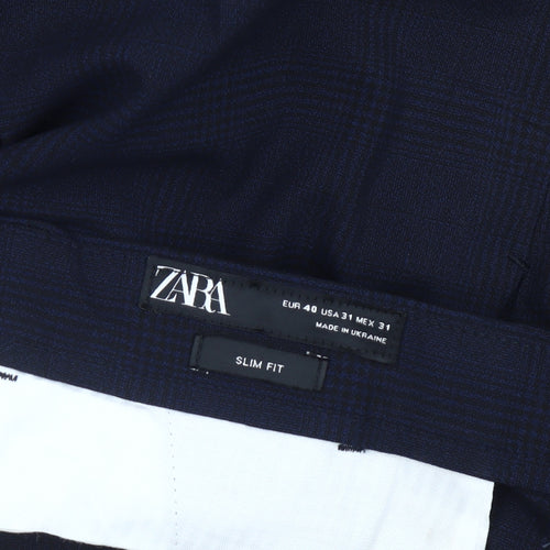 Zara Men’s Blue Slim Fit Dress Pants Trousers Size 31 Waist