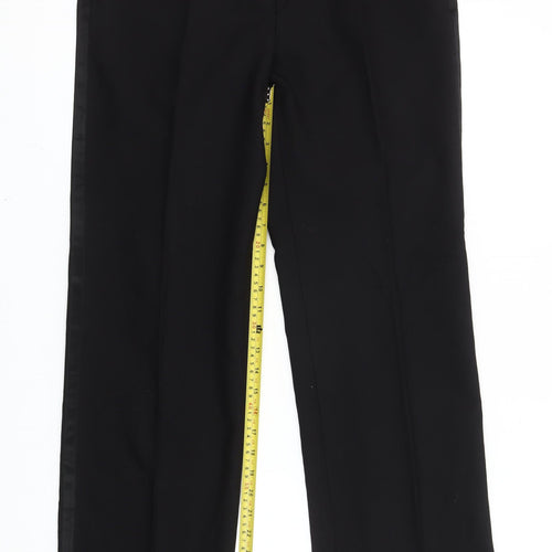 The Label Men's Black Dress Pants Trousers 34R Regular Fit Formal